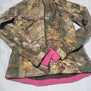 Realtree Women's Camouflage Jacket with Pink Trim